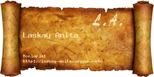 Laskay Anita névjegykártya